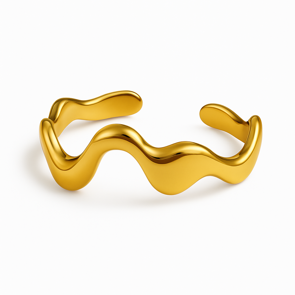 Brazalete Olas de Oro