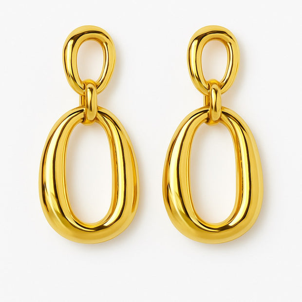 Pendientes Eslabón Dorado