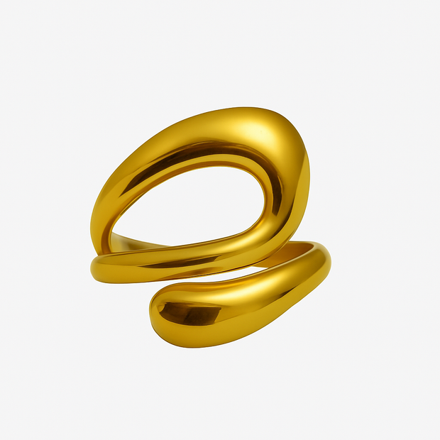 Anillo Ola Dorada