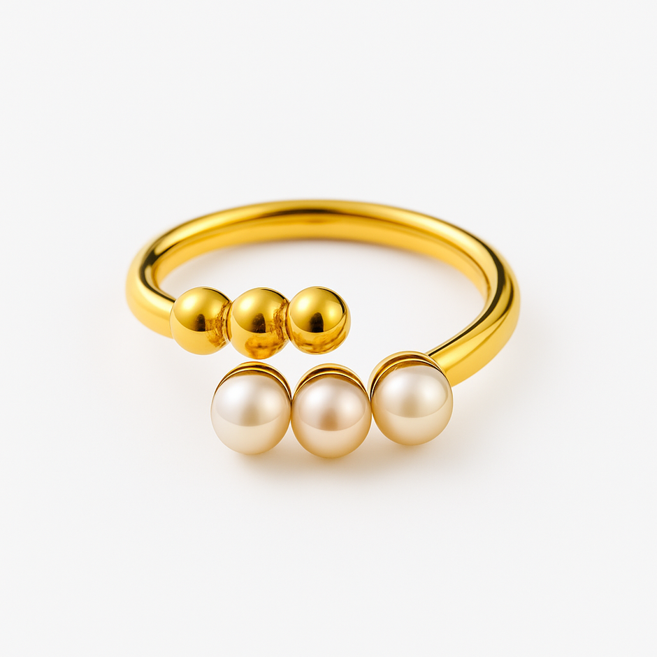 Anillo Trío de Perlas