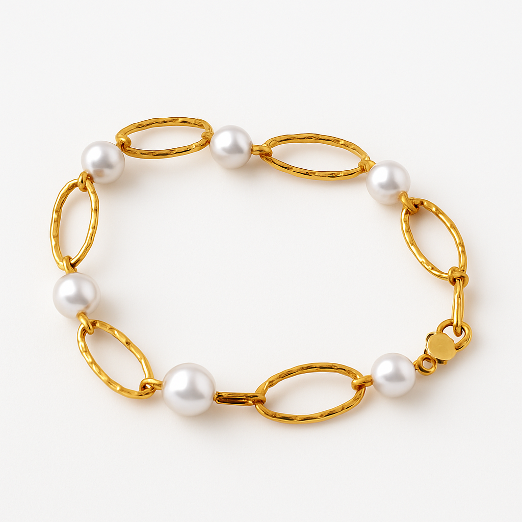Pulsera Perla Oval