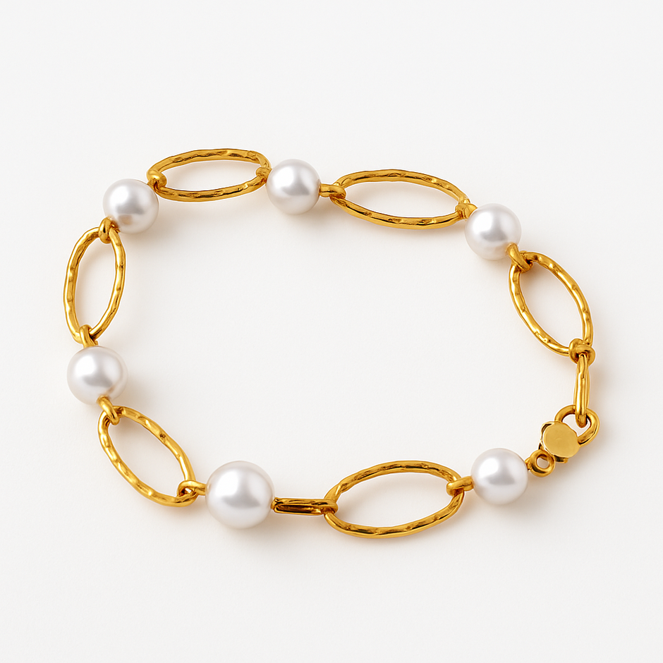 Pulsera Perla Oval